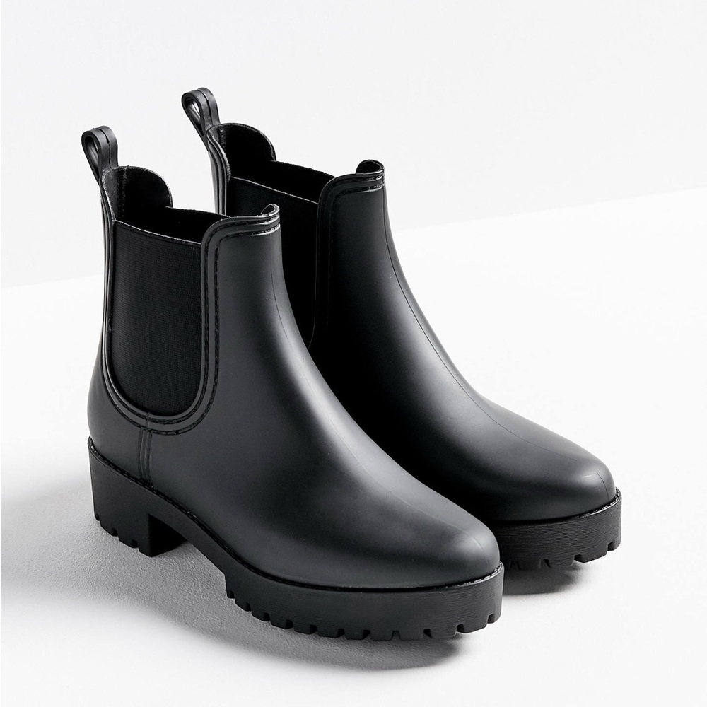 Jeffrey Campbell Cloudy Rain Boot Matte Black